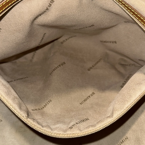 Brahmin Jackie Hobo Python Embossed Shoulder Bag Pristine - Picture 16 of 16